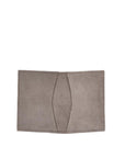 Gray cardholder on a light gray background