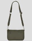 Dannii Leather Crossbody Bag - Olive