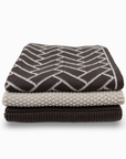 Dishcloth Variety 3pk - Herringbone | Chocolate