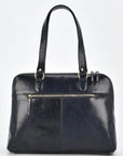 Leather Work Bag - Fawkner | Navy