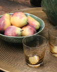 ambretta ridged whiskey glass