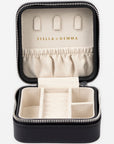 S+G Jewellery Case - Square | Quilted Black