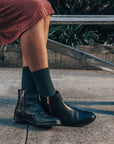 Lamington Crew rib womens Tuatara socks