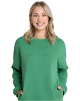Newport Pocket Crew Sweater - Basil