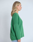 Newport Pocket Crew Sweater - Basil