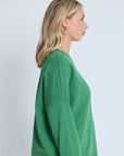 Newport Pocket Crew Sweater - Basil