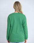 Newport Pocket Crew Sweater - Basil