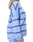 Newport Relaxed Crew Sweater - Cornflower