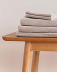 Citta Ribbed Face Cloths - Oat