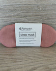 Ruthspatch Linen Sleep Mask - Coral
