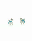 Sterling Silver Enamel Earrings - Assorted
