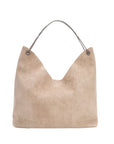 Classic Carry-All Shoulder Bag | Taupe Suedette