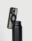 sipRISE Bottle + Phone Holder - Black | 950ml