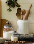 Franco Rustic White Utensil Holder - Large