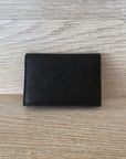 Rugged Hide Leather Card Wallet - Jed Black | Shelf home and gifts