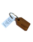 Rimu House Keyring - Natural