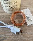 Charge and Go Copper Seed Lights - 3m