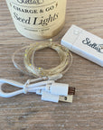 Charge and Go Silver Seed Lights - 3m