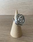Melko Adjustable Scrunch Ring - Silver | shelf home and gifts