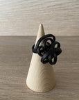 Melko Adjustable Scrunch Ring - Black | shelf home and gifts