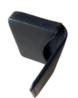 Leather Card Wallet - Black Rugged Hide Ralph Wallet
