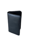 Leather Card Wallet - Black Rugged Hide Ralph Wallet