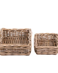 Rectangular Rattan Tray Baskets trade aid