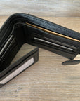 Rugged Hide Black mens wallet Zac