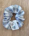 Ruthspatch Gingham Cotton Scrunchies Blue