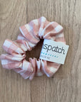 Ruthspatch Gingham Cotton Scrunchies Pink