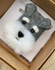 Schnauzer Felt Brooches