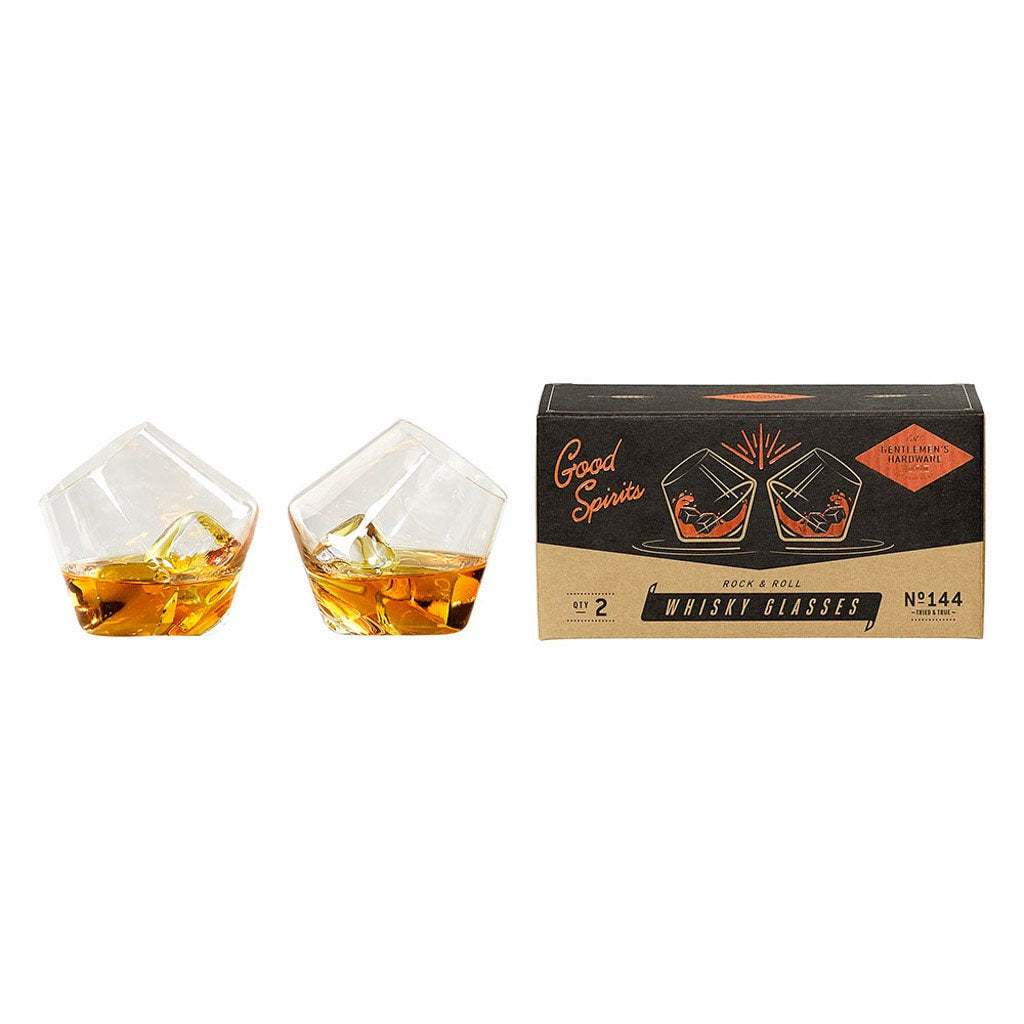 Rock &amp; Roll Whiskey Glasses (set of two)