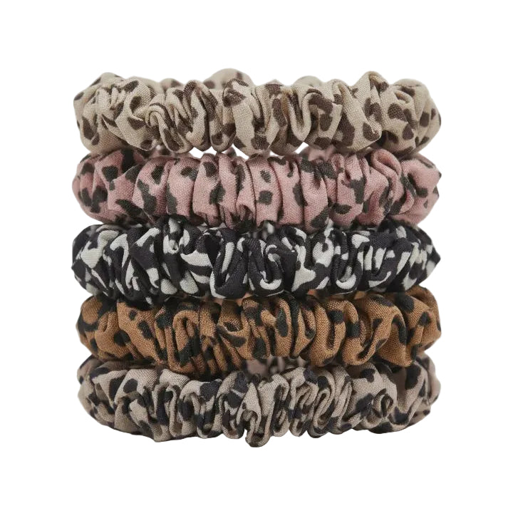 Set of 5 hair ties - Leopard print by Stella + Gemma