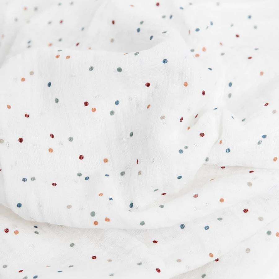 Cotton Muslin Swaddle - Dots