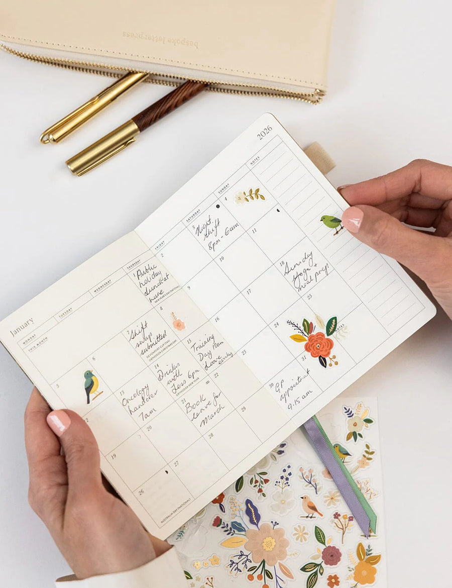 2026 weekly POCKET-PLANNER-SUMMER-PERENNIALS