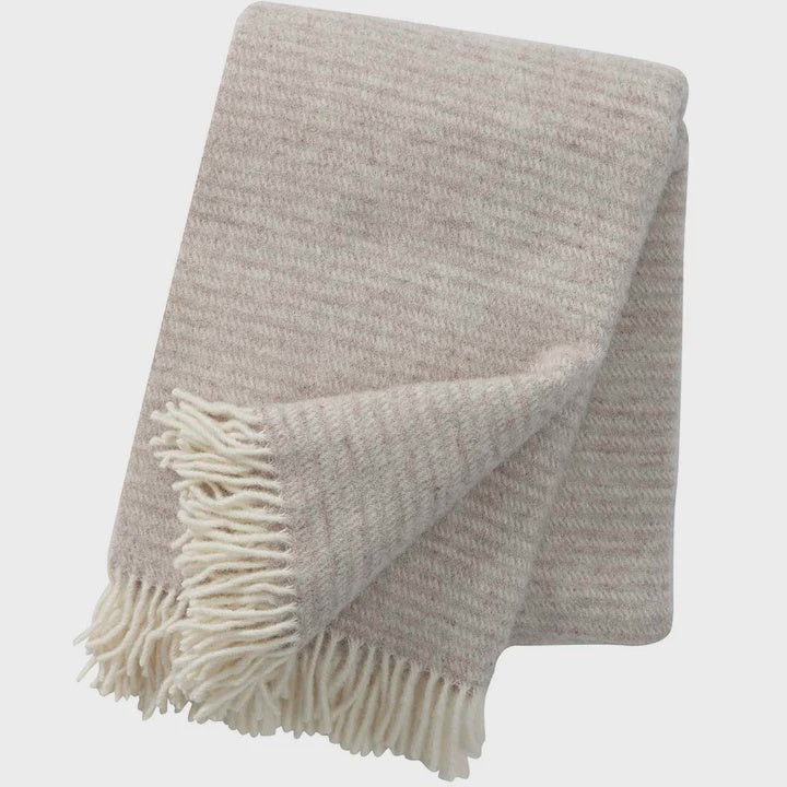 Klippan 100% Wool Throw - Ralph | Natural Beige