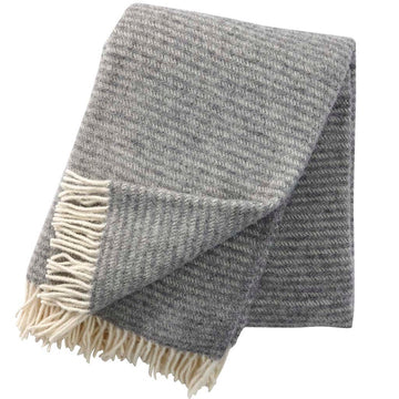 Klippan 100% Wool Throw - Ralph | Light Grey