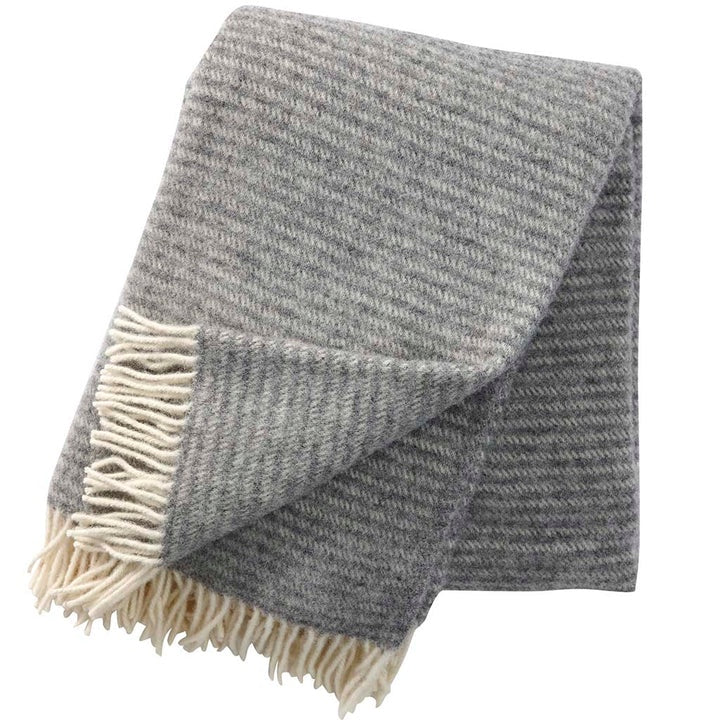 Klippan 100% Wool Throw - Ralph | Light Grey