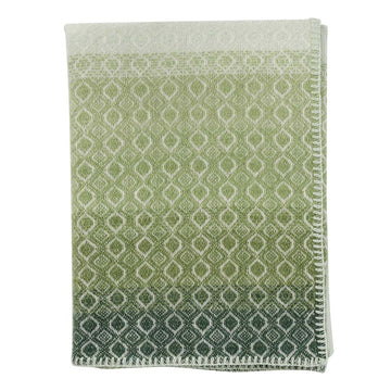 Klippan 100% Wool Midi Blanket - Havana | Green Multi