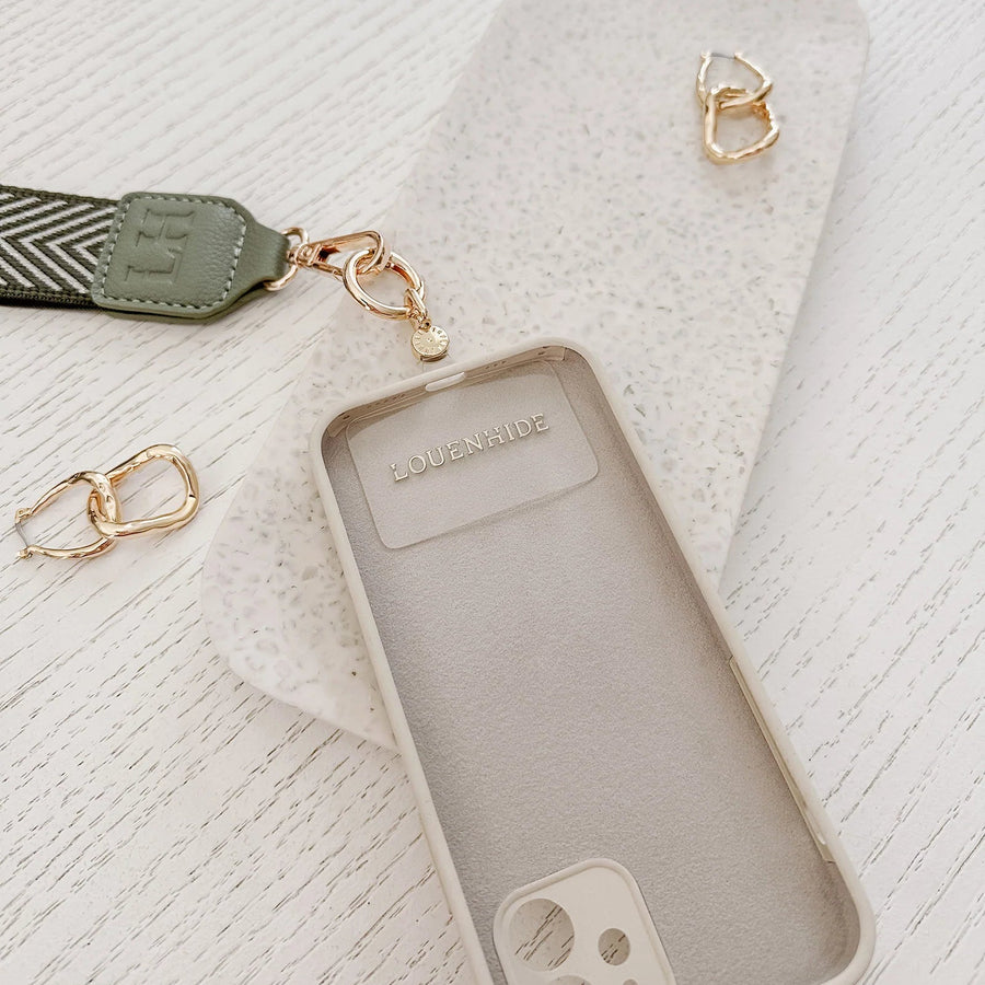 Iris Keyring with Phone Attachment - Sage