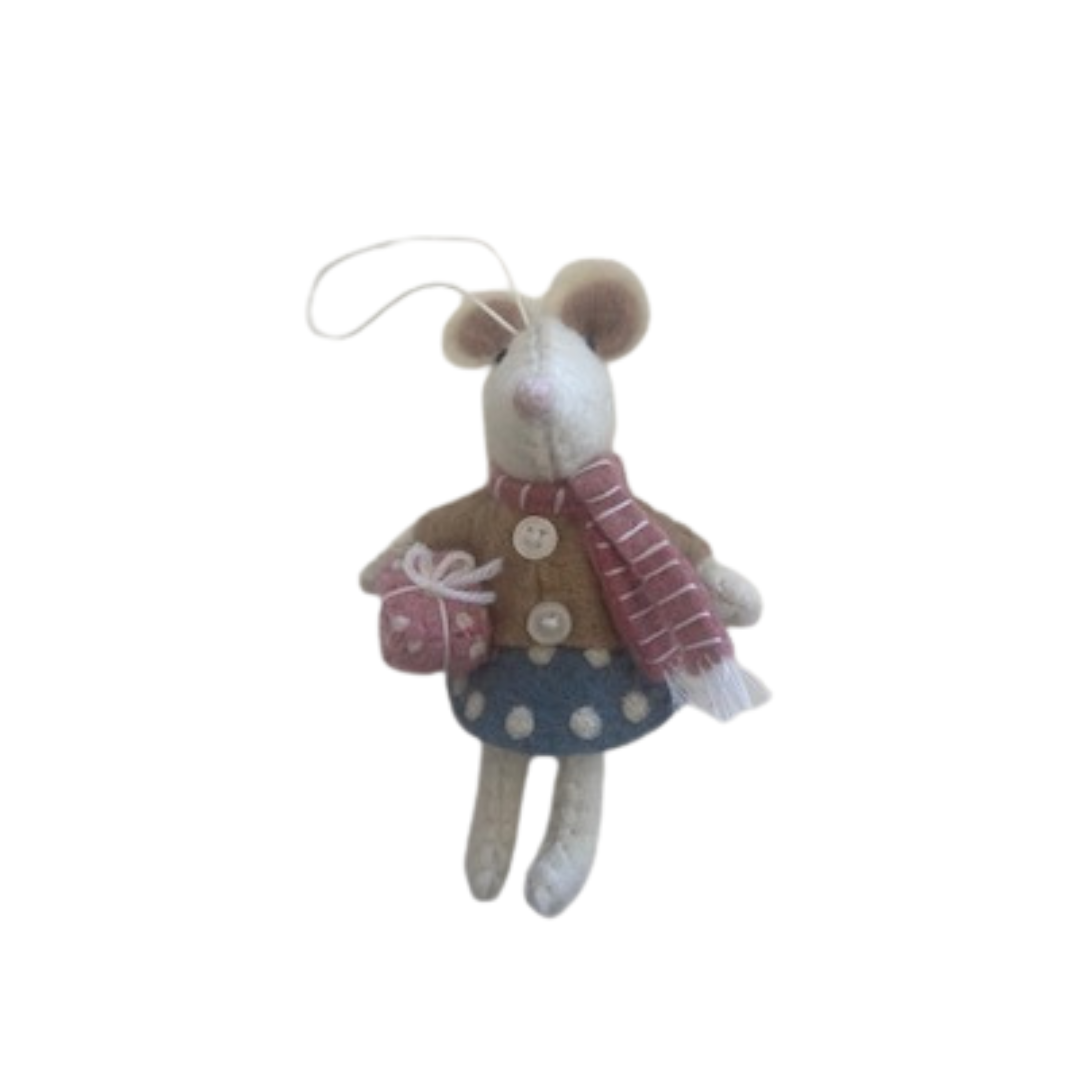 Christmas Felt Decoration - Mice