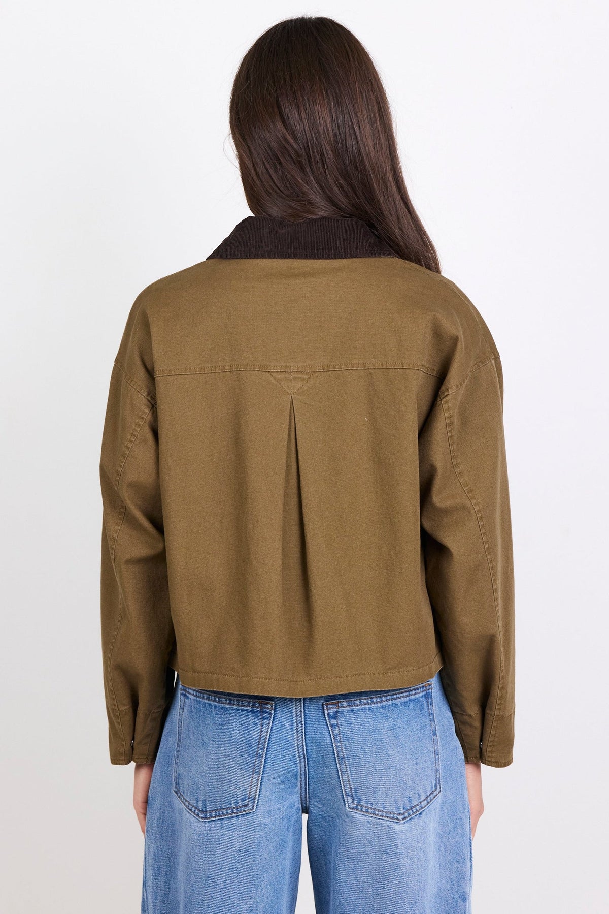 Newcomer Barn Cord Collar Jacket - Mocha1
