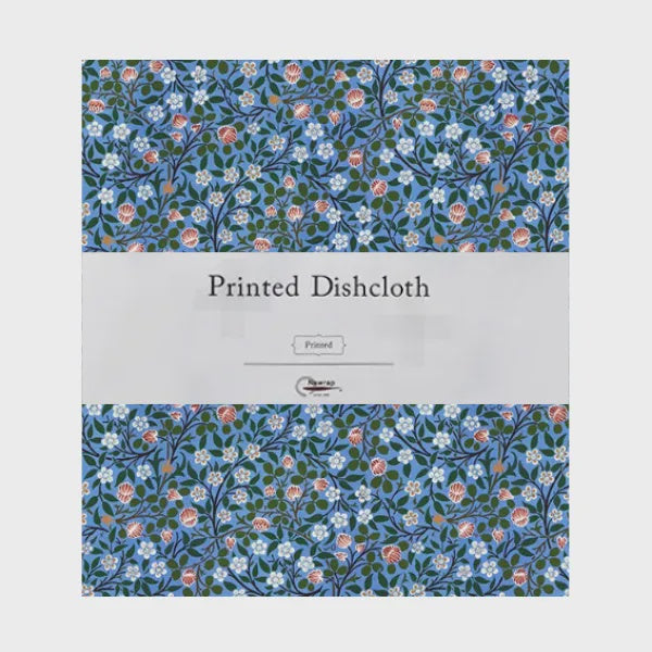 Nawrap Dishcloth - Blue with White Clover