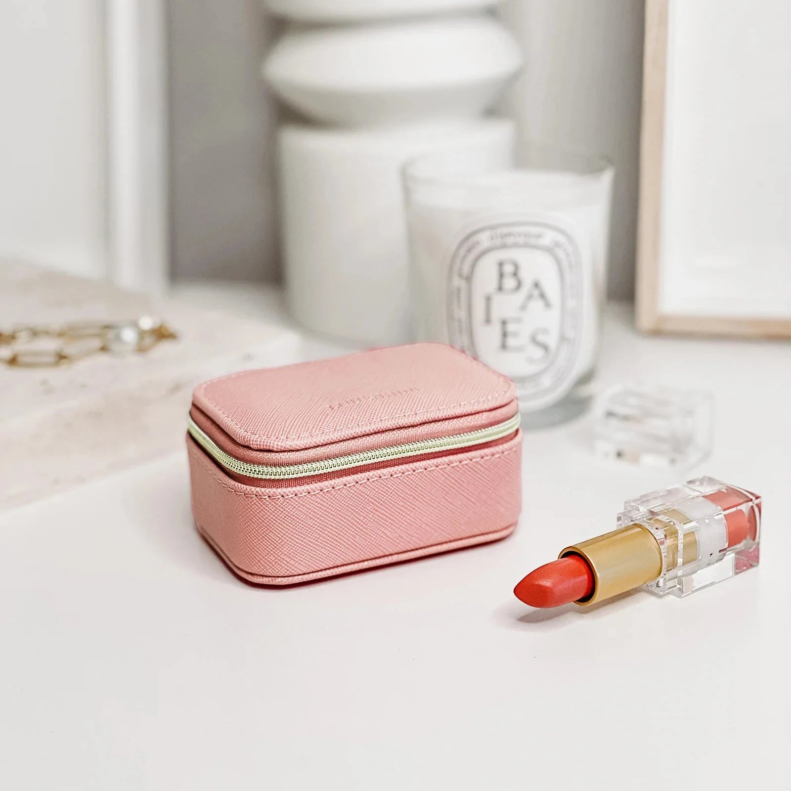Jewellery Case - Suzie | Box Pink