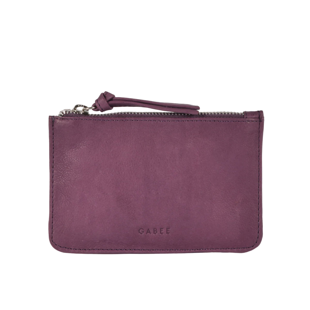 Leather Pouch - Village - Mulberry