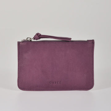 Leather Pouch - Village - Mulberry