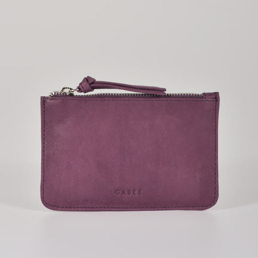 Leather Pouch - Village - Mulberry