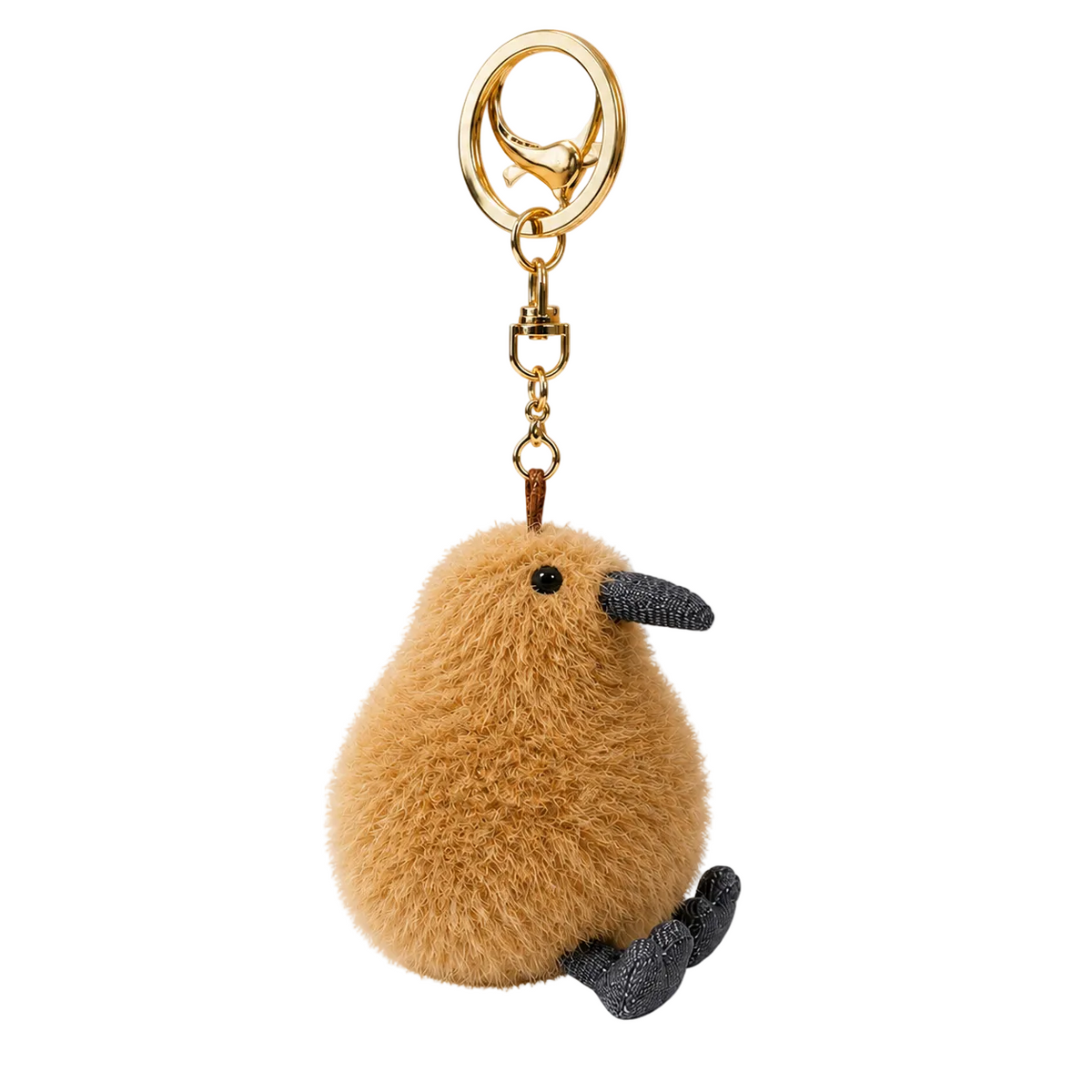 Koko the kiwi bag charm - brown
