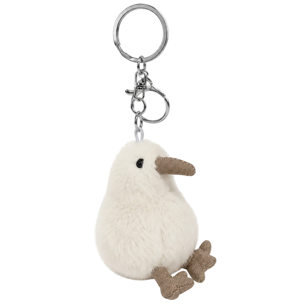 Koko the Kiwi Bag Charm | White