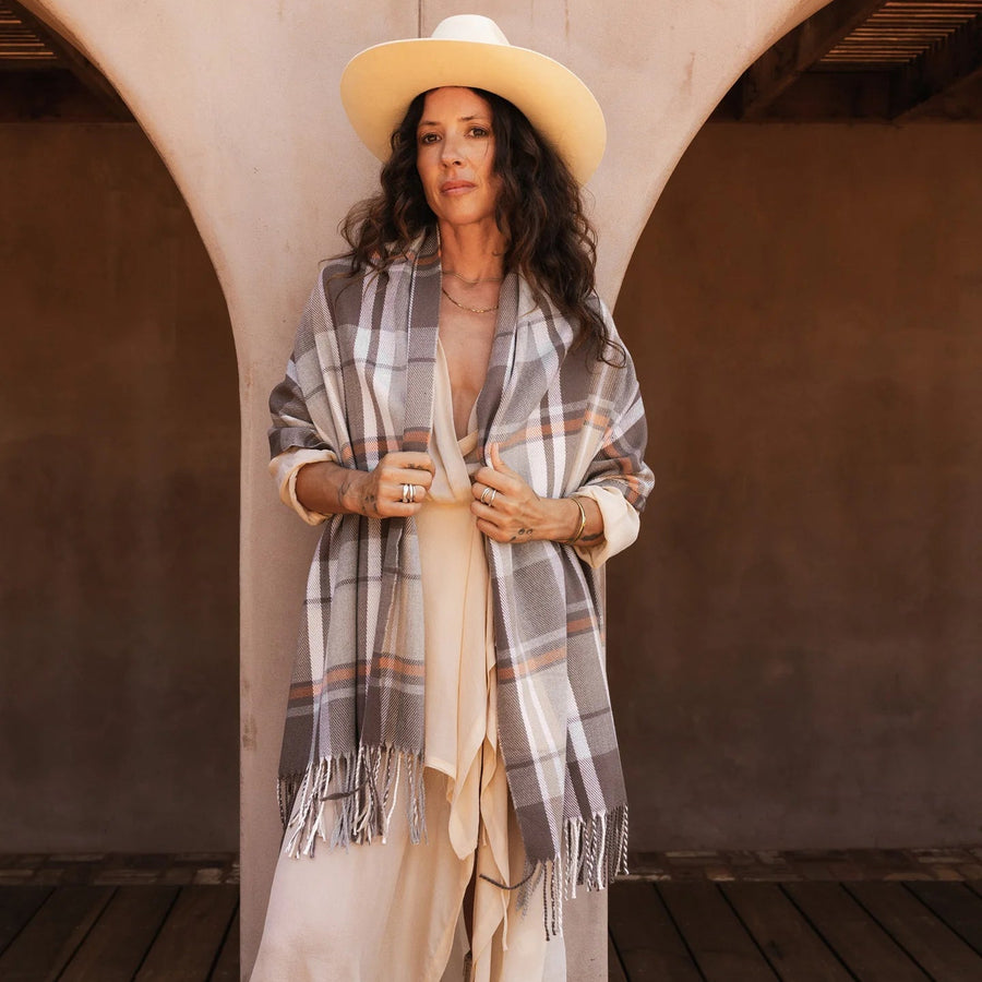 Louenhide Balmoral Taupe Scarf 